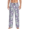 thumbnail image 1 of Balery Lavender Flowers Pantalones de pijama para hombre, pijama ultraligero, pantalón de descanso-X-Large, 1 of 6