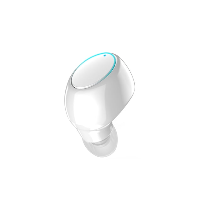 Auriculares inalámbricos BT con un solo oído X6 Invisible Abanopi Blanco