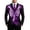 Purple, variant on Uikmnh Mens Skeleton Ribcage Blazer Jacket Soft Durable Fabric Notched Lapel Collar Button Front Closure Slim Tailored Fit Smooth Woven Build