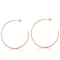 thumbnail image 3 of 14K Pink Polish 1.50x50mm "C" Hoop With Earring Back, 3 of 4