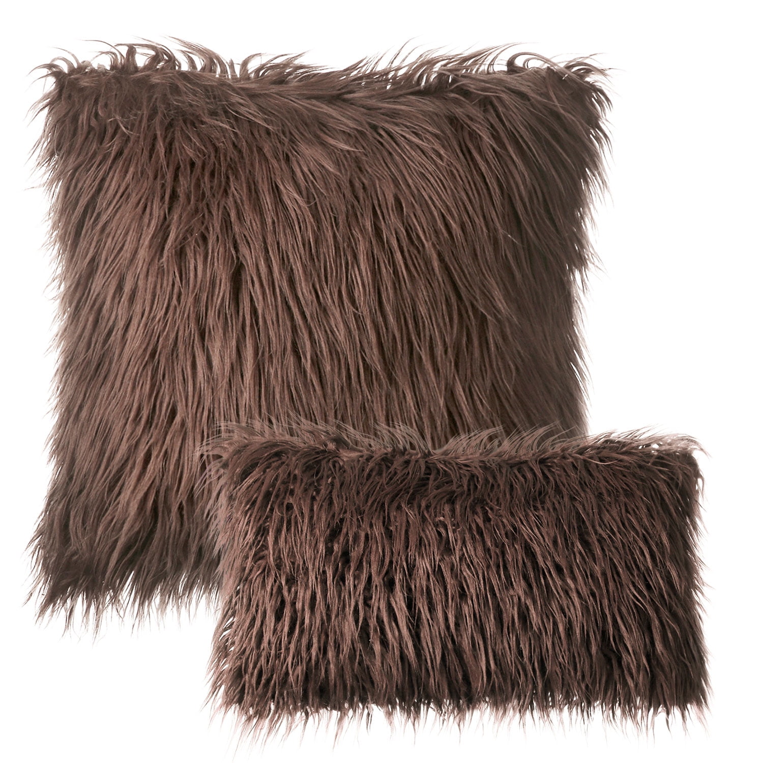 Phantoscope Merino Style Faux Fur Series Decorative Throw Pillow Bundle