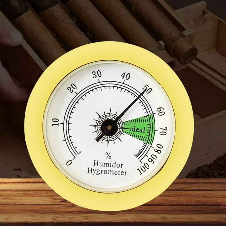 Humidor Hygrometer Round Cigar High Precision Moisture Meter