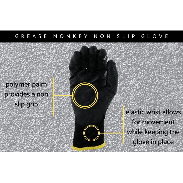Grease Monkey Nitrile-Coated Work Gloves, 12 pk.