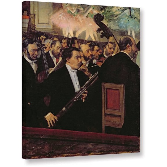 Edgar Degas "The Opera Orchestra" Gallery-wrapped Canvas Art