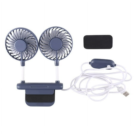 

Small Desk Fan USB Powered Mini Fan for Office Laptopsm 3 Speeds Desktop Table Cooling Fan with Adjustable Clamp Blue