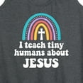 thumbnail image 3 of Instant Message - Teach About Jesus - Women's Racerback Tank Top, 3 of 6