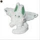 thumbnail image 2 of Conejito de peluche blanco con orejas de murciélago para niñas y niños, 2 of 8