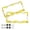 Yellow and White Checkered Squares, variant on Aluminum License Plate Frame 2 Pack Car Exterior Accessory Car Tag Holder for Front Rear Plates Cars Decor Yellow and White Checkered Squares