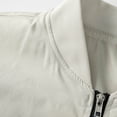 thumbnail image 4 of GUZOM Big & Tall Men's 5XL Khaki Half Zip Hoodie,98% Cotton 2% Spandex,Relaxed Fit with Pockets,Raglan Sleeves & Drawstring Hood for Casual/Outdoor Wear, 4 of 9