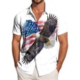 thumbnail image 2 of mgoYE 250th Anniversary USA T-Shirt Men's American 250th Anniversary Printed Casual Sweatshirt 250 Years 1776–2026 Patriotic Button Shirt(White,6XL), 2 of 6