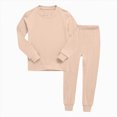 thumbnail image 4 of TOWED22 Toddler Baby Girl Boy Outfits 2pcs Long Sleeve T Shirt and Joggers Pants Set Cotton Graphic Print Fall Winter Clothes Clothing(Beige,3-4 Y), 4 of 4