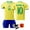 Brazil-Home, variant on ROCKMARK Kids Soccer Jersey New Boys Football Uniforms For NEYMAR-JR Fan Youths Shirt Short Brazil Home Size 6-7y