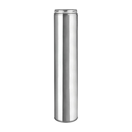 Selkirk Sure-Temp 8 in. D X 24 in. L Stainless Steel Chimney Pipe