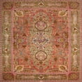 thumbnail image 1 of Ahgly Company Machine Washable Indoor Square Traditional Grapefruit Red Area Rugs, 4' Square, 1 of 7