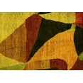 thumbnail image 1 of Ahgly Company Indoor Rectangle Oriental Yellow Modern Area Rugs, 5' x 7', 1 of 4