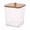 E, variant on Laundry Storage Box Laundry Beads Storage Box with Bamboo Cover Opening Acrylic Container for Laundry Powder Moisture-proof Dustproof Organizer