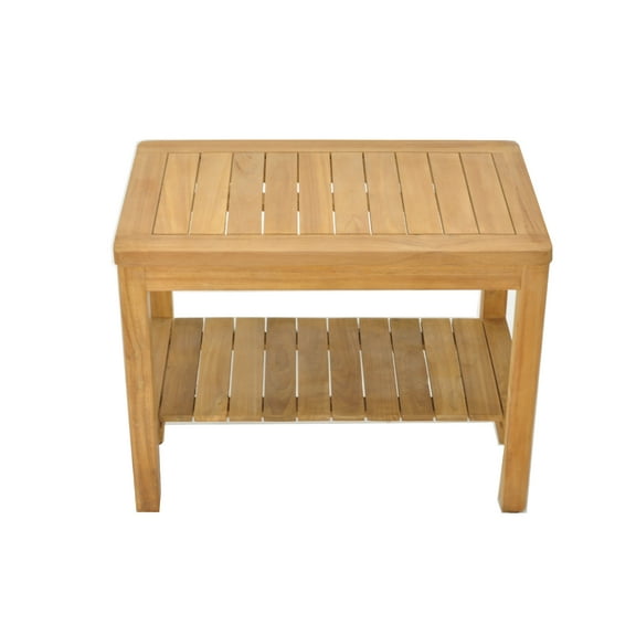 Grade-A Teak Wood Dublin Shower Seat 30" Outdoor Patio Stool Bench