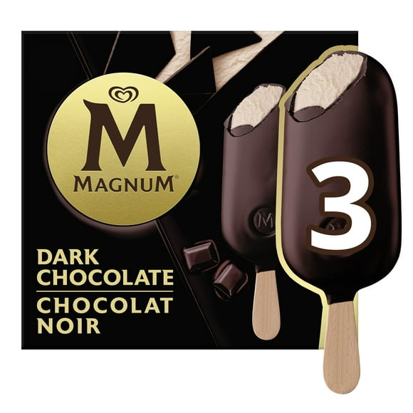 Magnum Dark Chocolate Ice Cream Bars, 3 x 85 mL