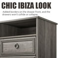 thumbnail image 4 of LGHM Gray Nightstands Set of 2, Bedside Table with 2 Drawers for Bedroom, Living Room, 4 of 8