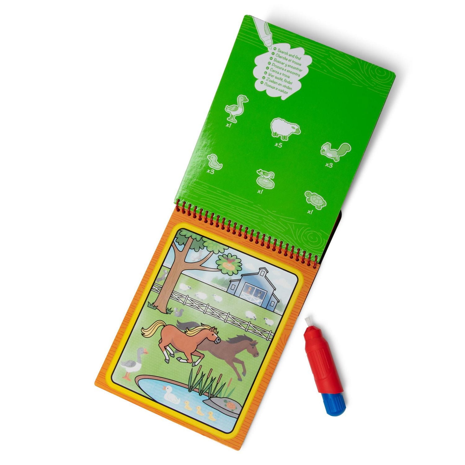 Melissa & Doug Water Wow! On The Farm - FSC Certified, On The Farm