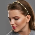 thumbnail image 2 of Bling Rhinestone Diadema Champagne Rhinestone Diadema de franela para mujer 5.51 x0.79, 2 of 7
