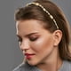 thumbnail image 2 of Bling Rhinestone Diadema Champagne Rhinestone Diadema de franela para mujer 5.51 x0.79, 2 of 7
