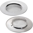 thumbnail image 3 of Set of 2 Sink Strainers, Stainless Steel, 7.5cm Drain Strainer, Hair Strainer, Shower Sink, Sink Strainer Strainer, 3 of 4