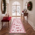 thumbnail image 2 of KUETH 2'x7' Christmas Machine Washable Runner Rug, Non-Slip Rugs for Kitchen, Hallway, Corridor and Entryway, Beige, 2 of 7