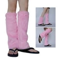 thumbnail image 2 of Fairycore Furry Leg Warmers for Womens Fashionable Warm Foot Covers Boot Cuffs Socks for Winter Outfits And Themed Event, 2 of 8