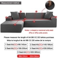 thumbnail image 4 of Solid Color Sofa Covers for Living Room Stretch Seat Couch Covers Couch Cover Loveseat Funiture All Warp Towel Slipcovers My Lux Decor Round, 4 of 20