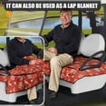 thumbnail image 5 of Whosucclay Reindeer Frost Golf Cart Seat Blanket, Elastic 4 Front Storage Pockets Golf Cart Seat Protector for Yamaha EZGO Club Car, 52.36"x 32.28", 5 of 7
