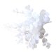 thumbnail image 1 of Flor artificial 4 ramas Flor falsa con hojas Oficina en casa Fiesta de bodas Decoración floral artificial, Blanco kenally HA6518-03B, 1 of 6