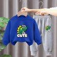 thumbnail image 2 of NOLDARES Toddler Baby Boy Clothing Sets Fall Winter Printed Long Sleeve Tops and Pants Kids 2pcs Outfits Size:3-4 Y,O, 2 of 4