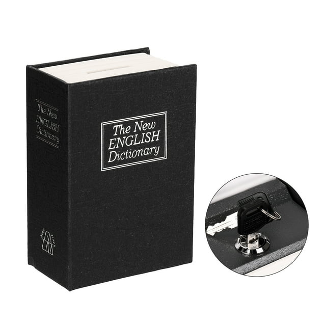 Graflsoa Coffre-Fort Compact en Forme de Livre avec Serrure Cachée, Mini Coffre-Fort pour Dictionnaires, Bijoux et Objets de Valeur, Boîte de Rangement Décorative en Plusieurs Couleurs