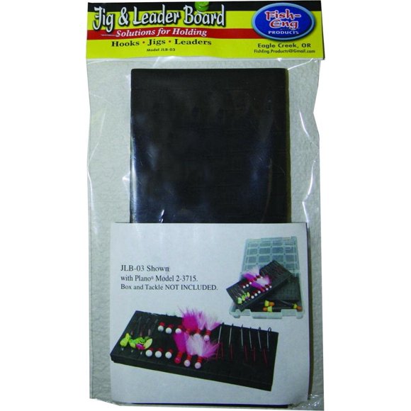 Fisheng Leader Board -Foam Jig Leader Board 4", Size 3, Black