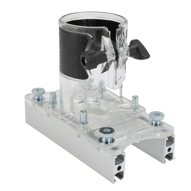 Fastener Slotting Bracket, Non Slip Pads Aluminum Alloy and Acrylic Router Slotted Base for Handcraft