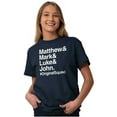 thumbnail image 3 of Matthew Mark Luke John Squad Men's Graphic T Shirt Tees Brisco Brands L, 3 of 6