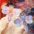 thumbnail image 4 of Dserhfy Lantern DIY Kit Self Assembly Butterfly Dragonfly Lantern Handheld Festival Lantern with Stick for New Year Party Decoration Kids Gift, 4 of 8
