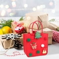 thumbnail image 2 of SDJMa Christmas Gift Bags, 3.9"x3.7" Cute 3D Reindeer Xmas Tote Gift Bags with Handle, Reusable Christmas Goodie Bags Treat Bags for Kids Girls Boys Candy Sack Storage Bag Party Favor, 2 of 7