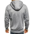 thumbnail image 4 of ORUYROP Sweat à Capuche à Fermeture à Glissière Complet pour Hommes, Mode Automne/hiver 2023, Sweat de Sport Décontracté à Manches Longues, 4 of 6