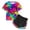 Z02-Dark Purple, variant on Zshosam Girls Clothes Girl's Casual 2-Piece Set - Short Sleeve Graphic Print T-Shirt and Shorts - Summer Outfit for Kids Size 4T 5T,(Light Blue 4-5 Years)