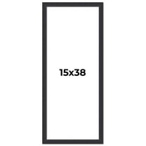 15x38 Frame Black Real Wood Picture Frame Width 1.25 Inches | Interior Frame Depth 0.5 Inches |