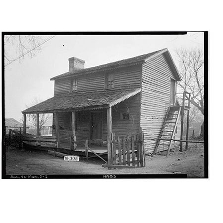 Historic Print, High Street (Old Tavern), Mooresville, Limestone County, AL, 16" x 20"