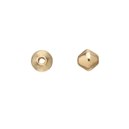 Brass Bicone - Bicone Brass Bead 18K Gold-Finished 5mm 100pcs/pack (2-Pack Value Bundle), SAVE $1