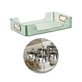 thumbnail image 2 of Cosmetics Organizer Rack Vanity Perfume Storage Holder Buffet Serving Tray Light Luxury Cups and Mugs Rack for Tabletop Decor Green Color 1 Layer, 2 of 8