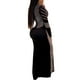 thumbnail image 2 of Vestido Nagfar Rhinestone sexy con abertura y manga larga para mujer, 2 of 6
