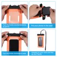thumbnail image 6 of Uxcell Universal Waterproof Phone Pouch Bag Clear Underwater Cellphone Dry Bag Black 2 Pack, 6 of 6