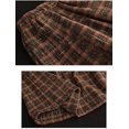thumbnail image 7 of Women Plaid Skirt with Pockets Midi Length Vintage A Line Skirts (Orange M), 7 of 7