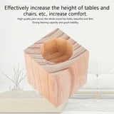 Solid Wood Table Mat Furniture Risers Bed Frame Adjustable Chair Foot ...