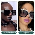 thumbnail image 3 of unbranded Gafas De Sol Negras Para Mujer Con Estilo Retro Ideal Para Fiestas Y, 3 of 8